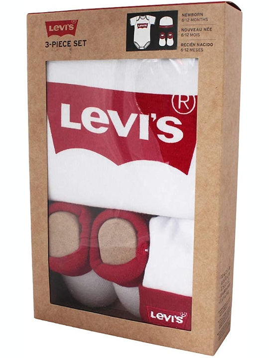 Levi's Къс ръкав Бял 3бр