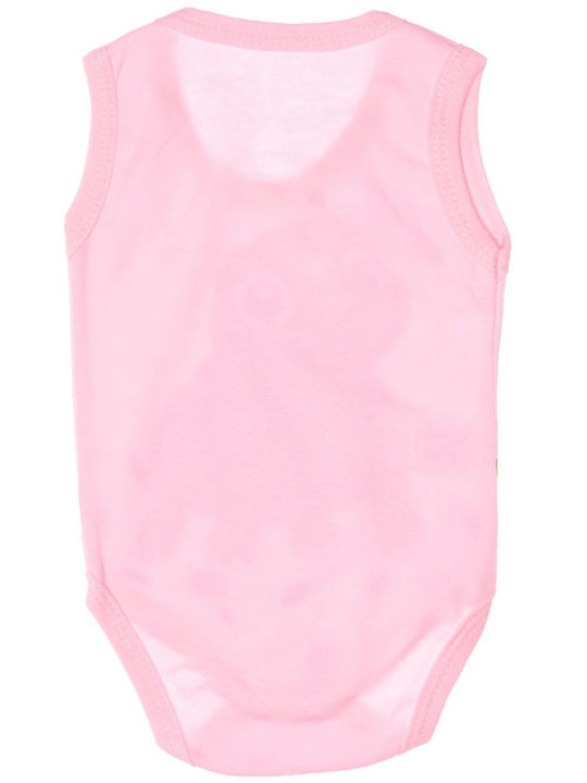 Nayinom Baby Bodysuit Underwear Set Sleeveless Pink