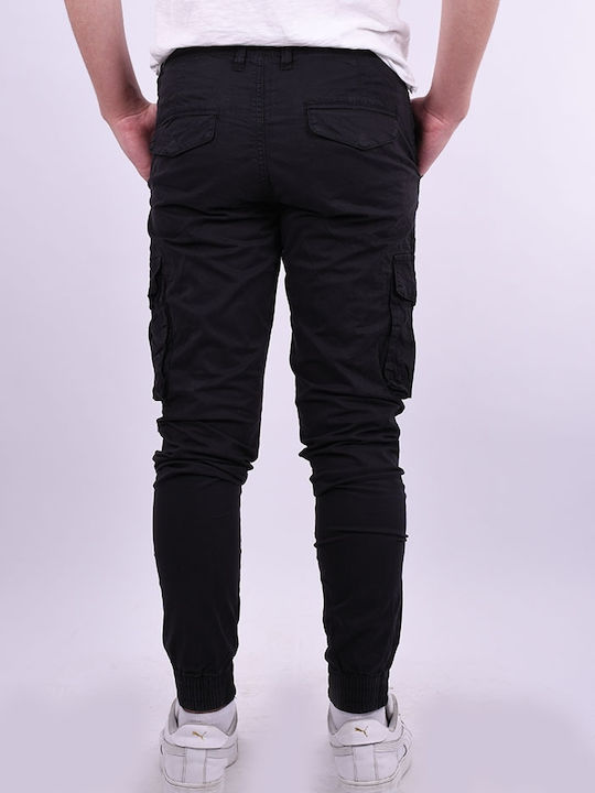 Tony Backer Men's Trousers Cargo Black