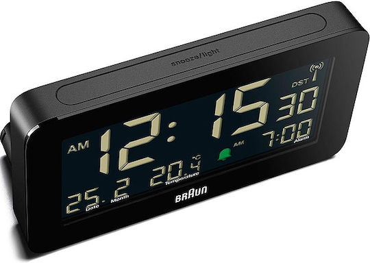 Braun Настолен Цифров Часовник с Будилник BC10B