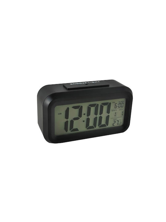 Digital Tabletop Clock with Alarm Ρολόι Ξυπνητήρι LED Μαύρο