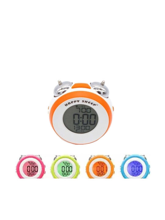 Happy Sheep HP664A Tabletop Digital Clock LED with Alarm Clock Orange
