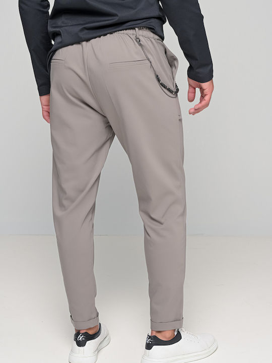 Kowalski Trousers Chino Elastic in Regular Fit Gray