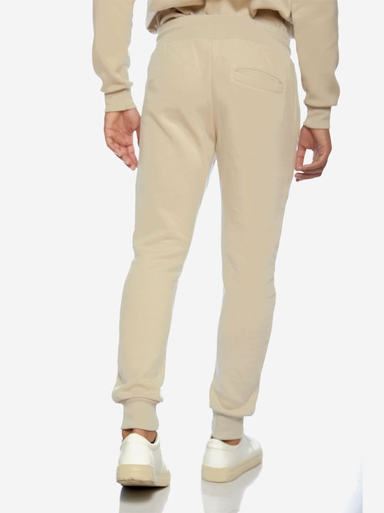 Camaro Men's Sweatpants with Rubber Beige