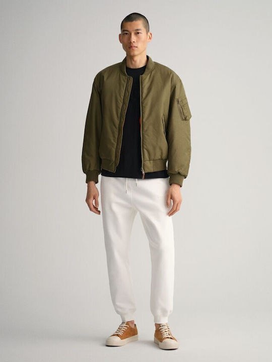Cargo Sweatpants with Elastic White
