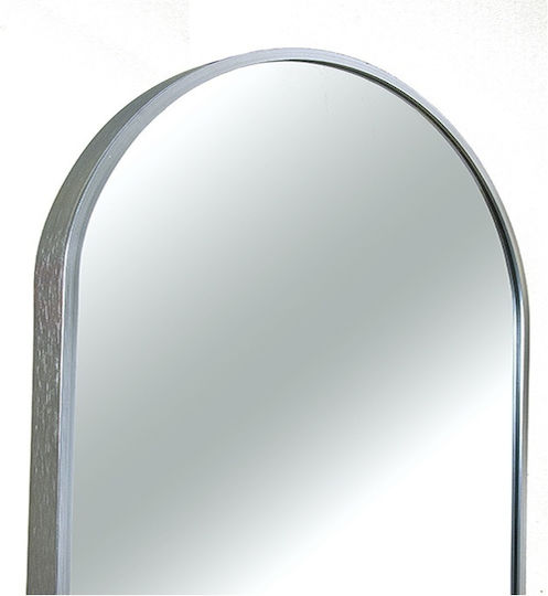 Zaros Като Огледало за Стена с Silver Металик Рамка 90x60см 1бр