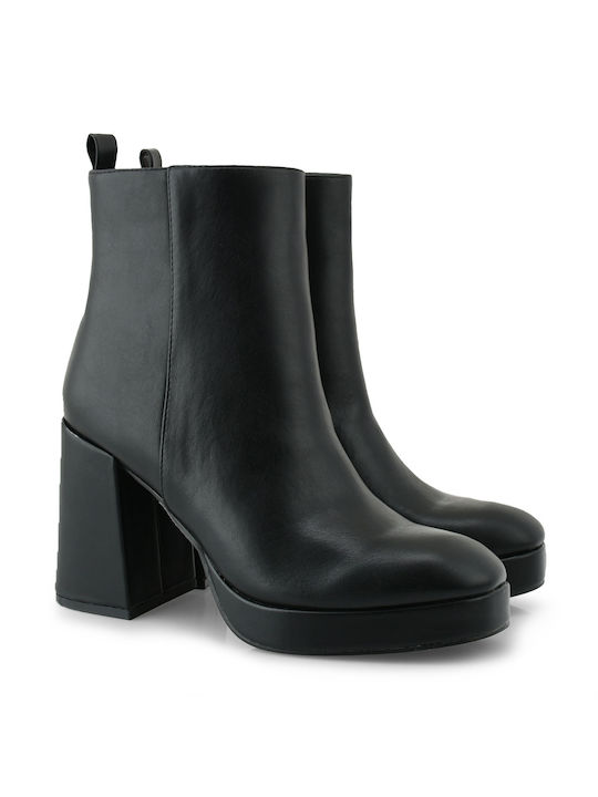 Seven Women's Ankle Boots with High Heel Black