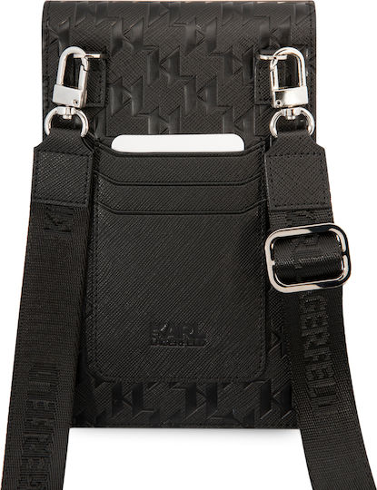 Karl Lagerfeld Wallet Monogram Plate Sock & Pouch Black KLWBSAMSMK