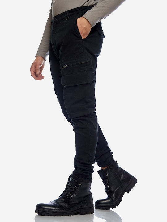 Trousers Cargo Elastic Black