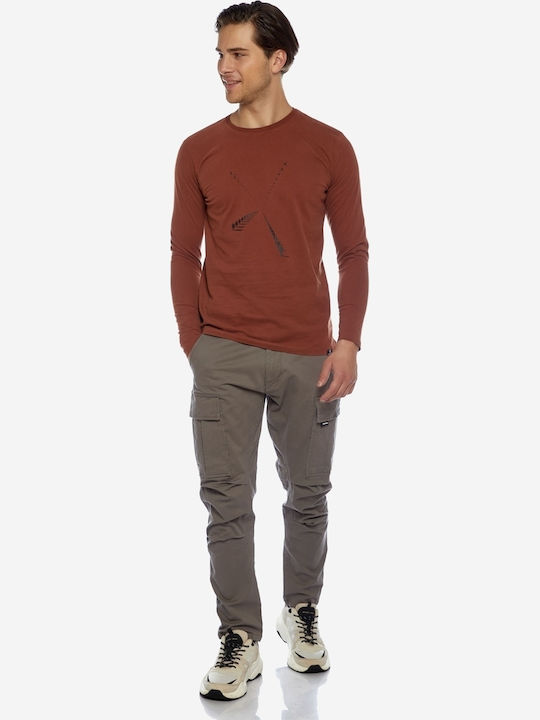 Hose Cargo Elastisch Gray