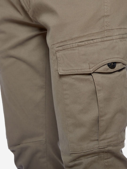 Trousers Cargo Elastic in Regular Fit Gray