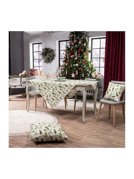 Teoran Weihnachtlich Tischtuch Stoff Grün L180xB135cm.