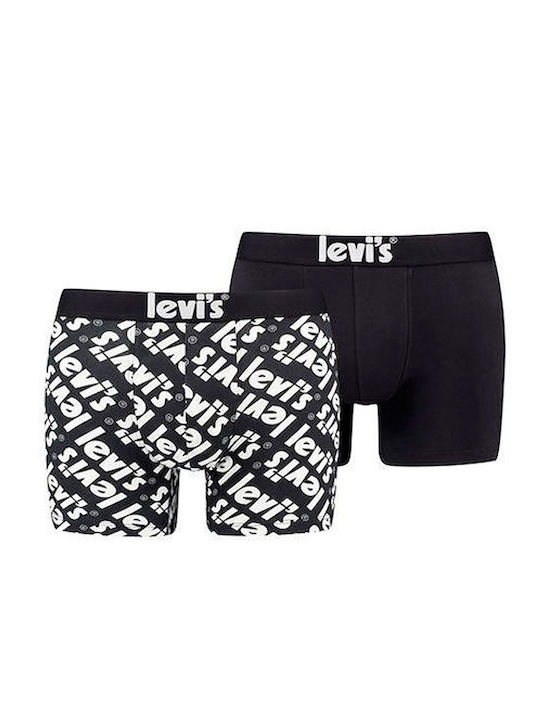 Herren Boxershorts Schwarz 2Packung