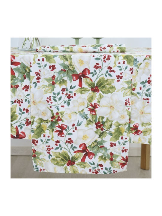 Dimeco Bliss Ornament de Crăciun Față de masă Cărpă Material textil Multicolor M160xL40cm 1buc