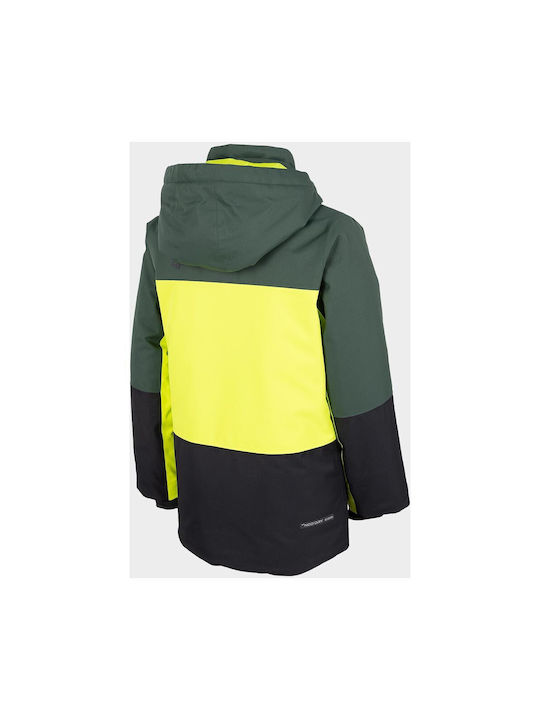 4F Kids Sports Jacket short Hooded Yellow