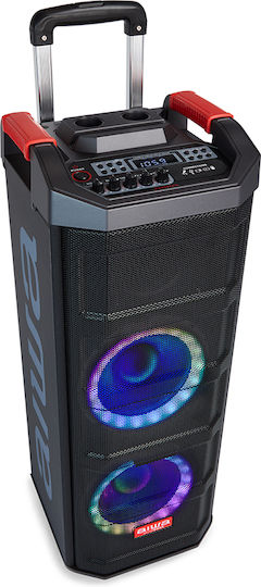 Aiwa Ηχείο Karaoke με Ασύρματο Μικρόφωνο και Εφέ Φωτισμού KBTUS-608 127-01-000074 80W Μαύρο