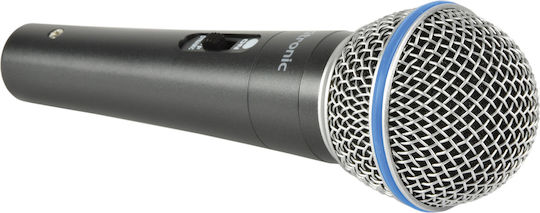 Citronic DM15 Δυναμικό Microphone XLR Handmade for Vocals in Gray Color
