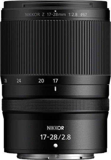 Nikon Full Frame Φωτογραφικός Φακός Nikkor Z 17 28mm Ultra-Wide Zoom για Nikon Z Mount Μαύρος