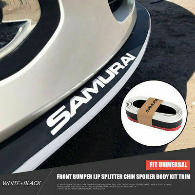 Samurai Adhesive Protective Samurai Lip Spoiler 250cm for Car Bumper in Black Colour
