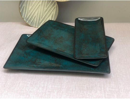 Oriana Ferelli Сервизна Плато Керамично Teal 31x21бр 1бр Oriana Ferelli Сервизна Плато Керамично Teal 31x21бр 1бр