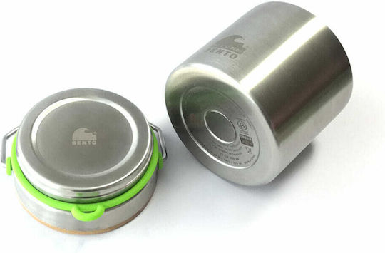 Ecolunchbox Inox Lunch Box Blue Water Bento Silver 355ml