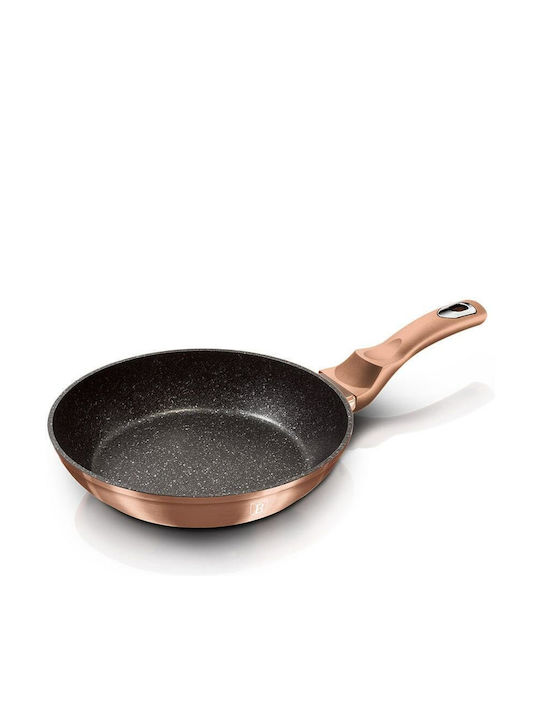 Berlinger Haus Metallic Line Pan aus Aluminium mit Steinbeschichtung Rose Gold Collection 20cm