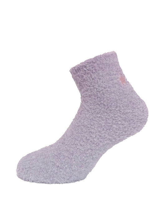 Walk Damen Einfarbige Socken Hellblau 1Pack