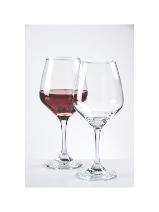 GTSA Brunello Set of Glasses for White and Red Wine made of Glass Stemmed 410ml 24pcs