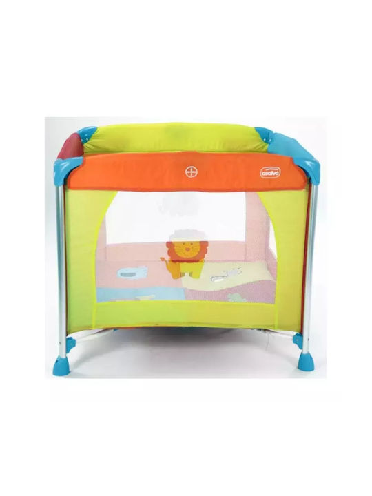 Asalvo Jungle Παρκοκρέβατο Πολύχρωμο 99x99cm