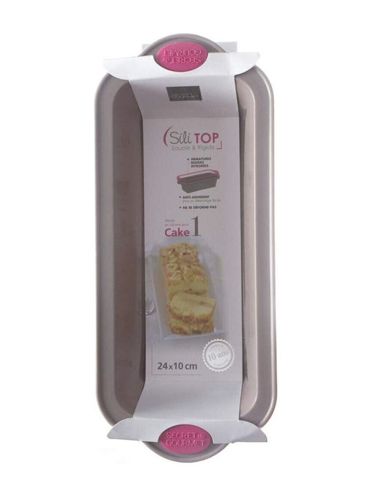 Secret de Gourmet Φόρμα Ζαχαροπλαστικής για Κέικ Ορθογώνια από Σιλικόνη 30.5x13x7εκ. Γκρί