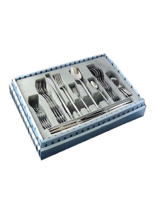 Dinox Lisbon Cutlery Set Stainless Silver 30pcs