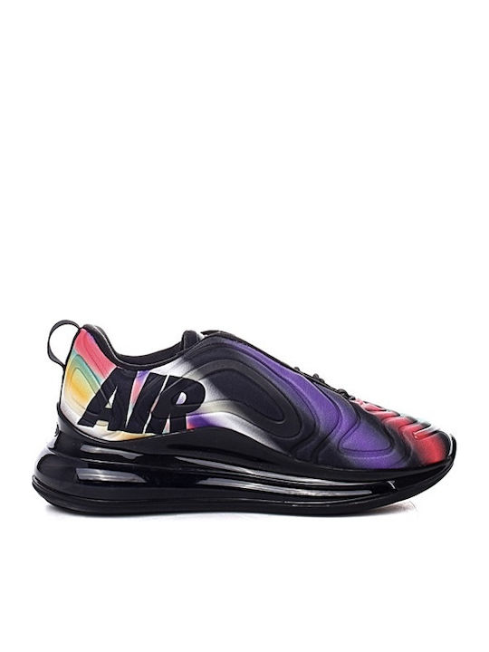 Air max 720 2024 black/university gold/flash crimson/metallic silver