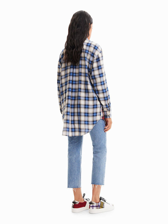 Desigual Women's Checked Long Sleeve Shirt