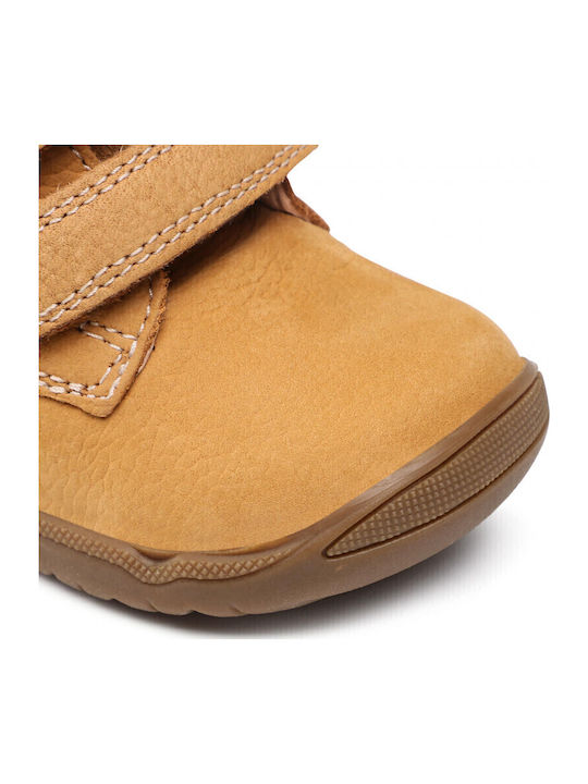 Macchia Anatomical Leather Kids Boots with Velcro Biscuit