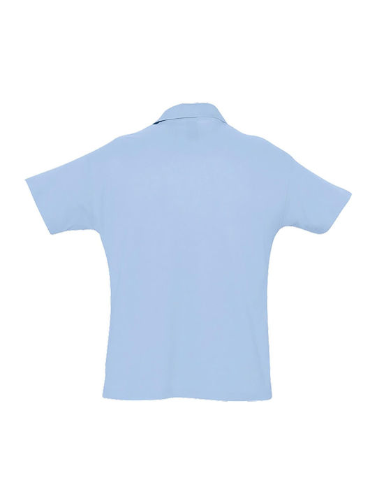 Sol's Ringspun Men's Short Sleeve Promotional Blouse Sky Blue 11342-220