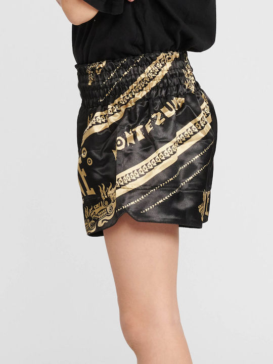 Leone Monetezuma Copii Shorts Kick/Thai Boxing Negru