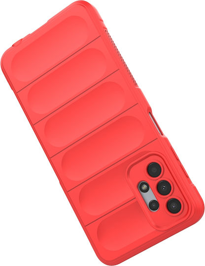 Hurtel Magic Shield Umschlag Rückseite Silikon Rot (Galaxy A13 5G)
