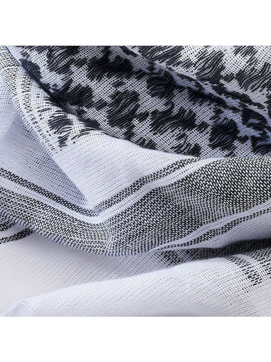 Shemag Men's Foulard White / Black