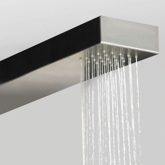 Icos Outdoor Shower Thea Mix made of Stainless Steel with Height 190cm