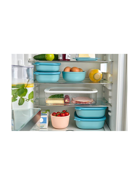Mepal Cirqula Round Lunch Box Plastic Nordic Blue 3pcs