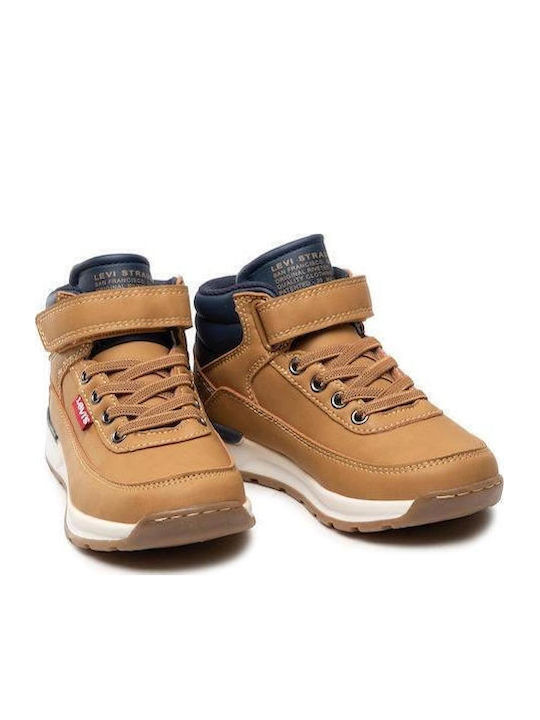Ascot Mini Ghete Copii cu Velcro Maro