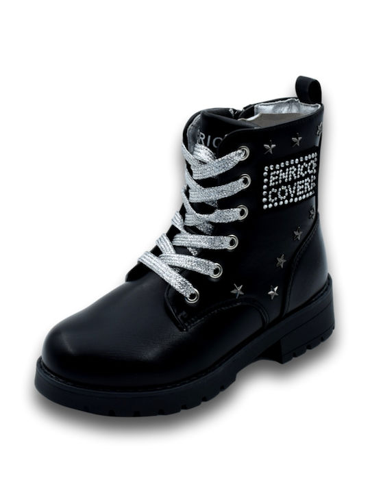 Kinderstiefel mit Reißverschluss Schwarz