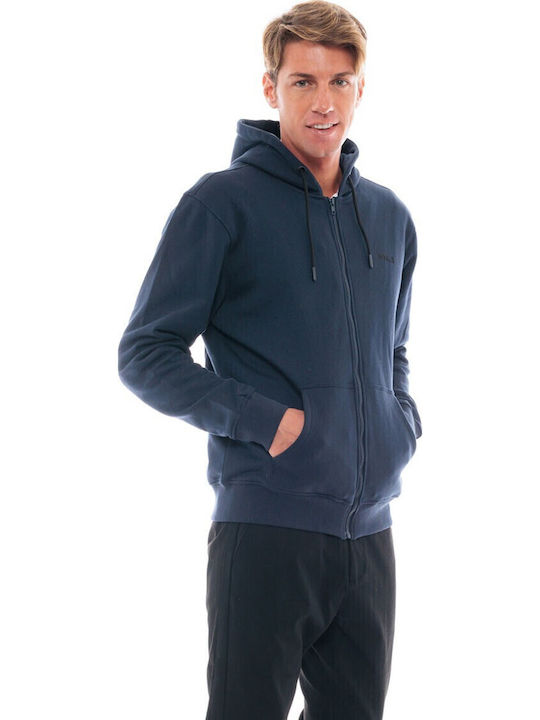 Sweatshirt with Hood Navy Blue