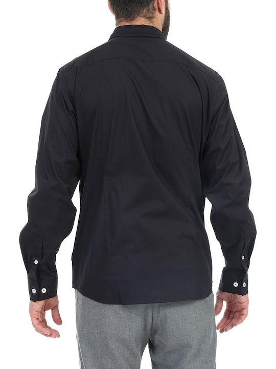 Beverly Hills Polo Club Men's Shirt Long Sleeve Black