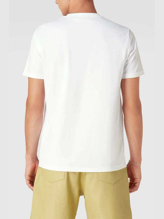 Fred Perry Ανδρικό T-shirt Λευκό με Στάμπα