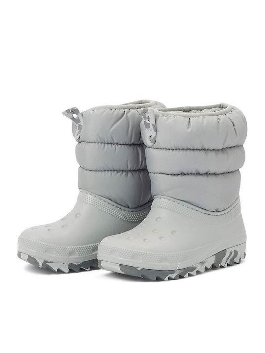 Classic Neo Puff Kids Snow Boots Gray