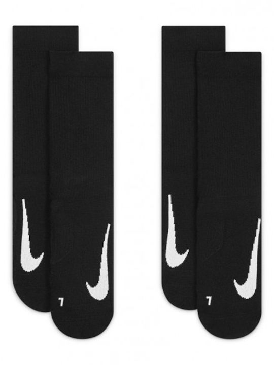 Nike Court Multiplier Cushioned Тенис Чорапи Черни 1 чифт