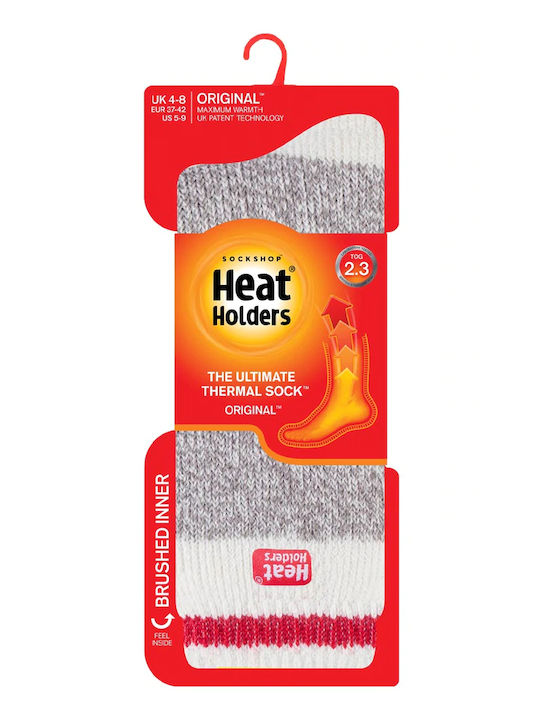 Heat Holders Twist 80017 Damen Thermo Socken Gray