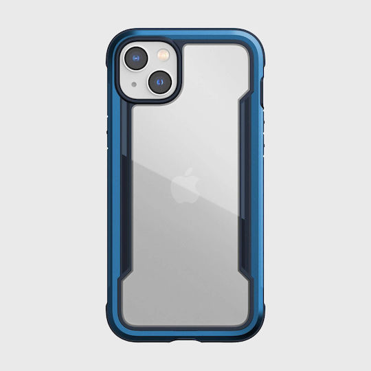 Raptic Shield Umschlag Rückseite Kunststoff Blau (iPhone 14)