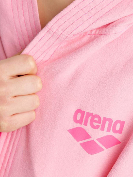 Arena Zeal Plus Jr 005309-300 Kids Swimming Bathrobe Pink
